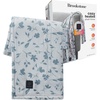 image:imageBrookstone Electric Heated Plush Throw Blanket Ivory WindowpaneFloral