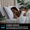 image:imageBrookstone 2in1 Comfort Memory Foam Pillow DualSided2in1 Comfort