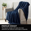 image:imageBrookstone Nap Plush Throw Blanket for Couch BlueBlue
