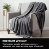 image:imageBrookstone Nap Plush Throw Blanket for Couch BlueSilver