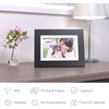 image:imageBrookstone PhotoShare 8 Smart Digital Picture Frame Send Pics from Phone to Frames WiFi 8 GB Holds 5000 Pics HD Touchscreen Premium Black Wood Easy Setup No FeesBlack
