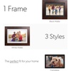 image:imageBrookstone PhotoShare 8 Smart Digital Picture Frame Send Pics from Phone to Frames WiFi 8 GB Holds 5000 Pics HD Touchscreen Premium Black Wood Easy Setup No FeesEspresso