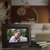 image:imageBrookstone PhotoShare 8 Smart Digital Picture Frame Send Pics from Phone to Frames WiFi 8 GB Holds 5000 Pics HD Touchscreen Premium Black Wood Easy Setup No FeesEspresso