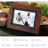 image:imageBrookstone PhotoShare 8 Smart Digital Picture Frame Send Pics from Phone to Frames WiFi 8 GB Holds 5000 Pics HD Touchscreen Premium Black Wood Easy Setup No FeesEspresso