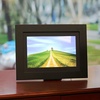 image:imageBrookstone PhotoShare 8 Smart Digital Picture Frame Send Pics from Phone to Frames WiFi 8 GB Holds 5000 Pics HD Touchscreen Premium Black Wood Easy Setup No FeesBlack