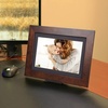 image:imageBrookstone PhotoShare 8 Smart Digital Picture Frame Send Pics from Phone to Frames WiFi 8 GB Holds 5000 Pics HD Touchscreen Premium Black Wood Easy Setup No FeesEspresso
