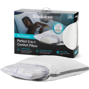 image:imageBrookstone 2in1 Comfort Memory Foam Pillow DualSided2in1 Comfort