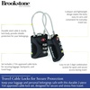 image:imageBrookstone Cable Luggage Locks 2 Pack TSA Approved ResettableBlack