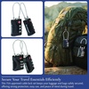 image:imageBrookstone Cable Luggage Locks 2 Pack TSA Approved ResettableBlack