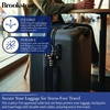 image:imageBrookstone Cable Luggage Locks 2 Pack TSA Approved ResettableBlack