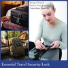 image:imageBrookstone Cable Luggage Locks 2 Pack TSA Approved ResettableBlack