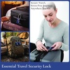 image:imageBrookstone Cable Luggage Locks 2 Pack TSA Approved ResettableBlue