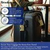 image:imageBrookstone Cable Luggage Locks 2 Pack TSA Approved ResettableKhaki