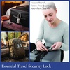 image:imageBrookstone Cable Luggage Locks 2 Pack TSA Approved ResettableSilver