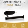 image:imageBROOKSTONE  2 Pack SelfAdhesive Toilet Paper Holder Wall Mount Effortless Installation Sleek Modern Look Fits Any Bathroom Decorative Rust Proof DesignBlack