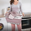 image:imageBROOKSTONE 11 GALLON XL 24 Collapsible Laundry Basket amp Clothes Hamper Comfort NonSlip Handles Modern Laundry Hamper with Space Saving Design Portable PopUp Hamper BPA FREE Blush Pink 1 PackBlush Pink