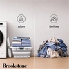 image:imageBROOKSTONE 11 GALLON XL 24 Collapsible Laundry Basket amp Clothes Hamper Comfort NonSlip Handles Modern Laundry Hamper with Space Saving Design Portable PopUp Hamper BPA FREE Blush Pink 1 PackWhiteGrey  Three Handle Hip Hugger