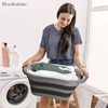 image:imageBROOKSTONE 11 GALLON XL 24 Collapsible Laundry Basket amp Clothes Hamper Comfort NonSlip Handles Modern Laundry Hamper with Space Saving Design Portable PopUp Hamper BPA FREE Blush Pink 1 PackDark Grey