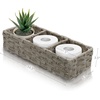 image:imageBROOKSTONE 2 PACK SET Wicker Storage Basket Boho Organization and Storage Container Decorative Shelf Bin Over the Toilet Paper Reserve Suitable for Any Home Dcor Style