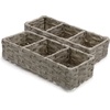 image:imageBROOKSTONE 2 PACK SET Wicker Storage Basket Boho Organization and Storage Container Decorative Shelf Bin Over the Toilet Paper Reserve Suitable for Any Home Dcor Style