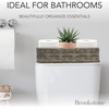 image:imageBROOKSTONE 2 PACK SET Wicker Storage Basket Boho Organization and Storage Container Decorative Shelf Bin Over the Toilet Paper Reserve Suitable for Any Home Dcor Style