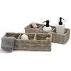image:imageBROOKSTONE 2 PACK SET Wicker Storage Basket Boho Organization and Storage Container Decorative Shelf Bin Over the Toilet Paper Reserve Suitable for Any Home Dcor Style