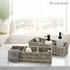 image:imageBROOKSTONE 2 PACK SET Wicker Storage Basket Boho Organization and Storage Container Decorative Shelf Bin Over the Toilet Paper Reserve Suitable for Any Home Dcor Style