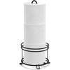 image:imageBROOKSTONE Stylish Toilet Paper Holder Freestanding Bathroom Tissue Organizer Minimalistic Storage Solution Modern Trending Design Holds MEGA Rolls BlackBlack Open