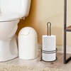 image:imageBROOKSTONE Stylish Toilet Paper Holder Freestanding Bathroom Tissue Organizer Minimalistic Storage Solution Modern Trending Design Holds MEGA Rolls BlackBronze