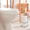 image:imageBROOKSTONE Stylish Toilet Paper Holder Freestanding Bathroom Tissue Organizer Minimalistic Storage Solution Modern Trending Design Holds MEGA Rolls BlackChrome Open