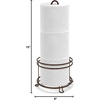 image:imageBROOKSTONE Stylish Toilet Paper Holder Freestanding Bathroom Tissue Organizer Minimalistic Storage Solution Modern Trending Design Holds MEGA Rolls BlackBronze