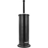 image:imageBROOKSTONE Toilet Brush and Holder Set for Bathroom with Splash Guard for Deep Cleaning Compact and Space Saving Stylish Toilet Bowl Cleaners ChromeBlack