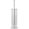 image:imageBROOKSTONE Toilet Brush and Holder Set for Bathroom with Splash Guard for Deep Cleaning Compact and Space Saving Stylish Toilet Bowl Cleaners ChromeChrome