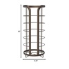 image:imageBROOKSTONE Toilet Paper Holder Stand Reserve  Free Standing Toilet Paper Stand with Storage that Holds Mega Rolls Standing Bathroom Tissue Organizer Bathroom Decor  Modern Storage Holder GoldBronze