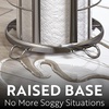 image:imageBROOKSTONE Toilet Paper Holder Stand Reserve  Free Standing Toilet Paper Stand with Storage that Holds Mega Rolls Standing Bathroom Tissue Organizer Bathroom Decor  Modern Storage Holder GoldChrome