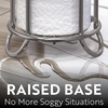 image:imageBROOKSTONE Toilet Paper Holder Stand Reserve  Free Standing Toilet Paper Stand with Storage that Holds Mega Rolls Standing Bathroom Tissue Organizer Bathroom Decor  Modern Storage Holder GoldChrome Minimal