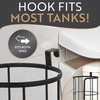 image:imageBROOKSTONE Toilet Paper Holder Stand Reserve  Free Standing Toilet Paper Stand with Storage that Holds Mega Rolls Standing Bathroom Tissue Organizer Bathroom Decor  Modern Storage Holder BlackMatte Black