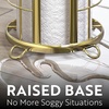 image:imageBROOKSTONE Toilet Paper Holder Stand Reserve  Free Standing Toilet Paper Stand with Storage that Holds Mega Rolls Standing Bathroom Tissue Organizer Bathroom Decor  Modern Storage Holder GoldGold