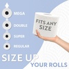 image:imageBROOKSTONE Toilet Paper Holder Stand Reserve  Free Standing Toilet Paper Stand with Storage that Holds Mega Rolls Standing Bathroom Tissue Organizer Bathroom Decor  Modern Storage Holder GoldChrome
