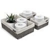 image:imageBrookstone Woven Shelf Basket Organize for Shelves Storage Basket for Organizing Home Pantry Organizers and Storage Bins  2 Pack  Dark GreyGrey Three Pack