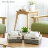 image:imageBrookstone Woven Shelf Basket Organize for Shelves Storage Basket for Organizing Home Pantry Organizers and Storage Bins  2 Pack  Dark GreyGrey Three Pack
