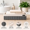 image:imageBrookstone Woven Shelf Basket Organize for Shelves Storage Basket for Organizing Home Pantry Organizers and Storage Bins  2 Pack  Dark GreyGrey Two Pack with Liner