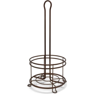 image:imageBROOKSTONE Stylish Toilet Paper Holder Freestanding Bathroom Tissue Organizer Minimalistic Storage Solution Modern Trending Design Holds MEGA Rolls BlackBronze