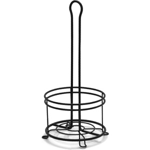 image:imageBROOKSTONE Stylish Toilet Paper Holder Freestanding Bathroom Tissue Organizer Minimalistic Storage Solution Modern Trending Design Holds MEGA Rolls BlackBlack Open